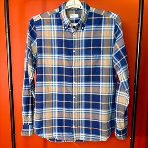 Gant Rugger Blue & Tan Oxford Shirt